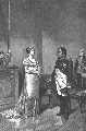 Luise und Napoleon in Tilsit Holzschnitt 1882