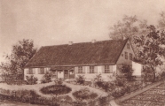 Aus den Tagen in Tilsit (Juni/Juli 1807): das Pfarrhaus in Piktuphnen bei Tilsit, Quartier der Knigin Luise vom 4. bis 10. Juli 1807.