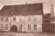 Aus den Tagen in Tilsit (Juni/Juli 1807): Haus in Tilsit, in dem die erste Begegnung der Knigin Luise mit Kaiser Napoleon stattgefunden hat, am 26. Juni 1807.