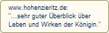 www.hohenzieritz.de:
"...sehr guter Überblick über
Leben und Wirken der Königin."