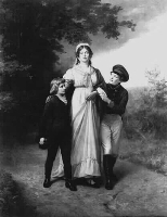 Luise mit den beiden ältesten Söhnen in Königsberg