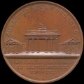 Französische Medaille Berlin Brandenburger Tor. Einzug Napoleons am 27. Oktober 1806