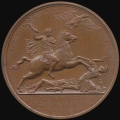 Französische Medaille. Preussen besiegt 14. Oktober 1806