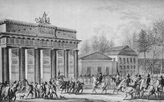 Napoleon wird am 27. Oktober 1806 von den Berlinern begeistert aufgenommen